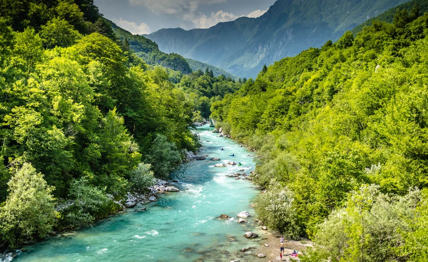 The pearl of Slovenia in the Julian Alps